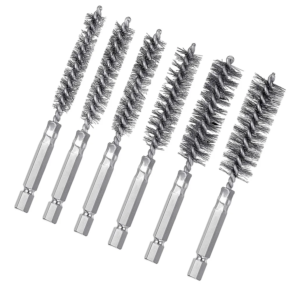 1pc Steel Wire Cleaning Brush Machinery Paint Remover Rust Cleaner Washing Polishing Tools 8/10/12/15/17/19mm 6.35mm Hex Handle |