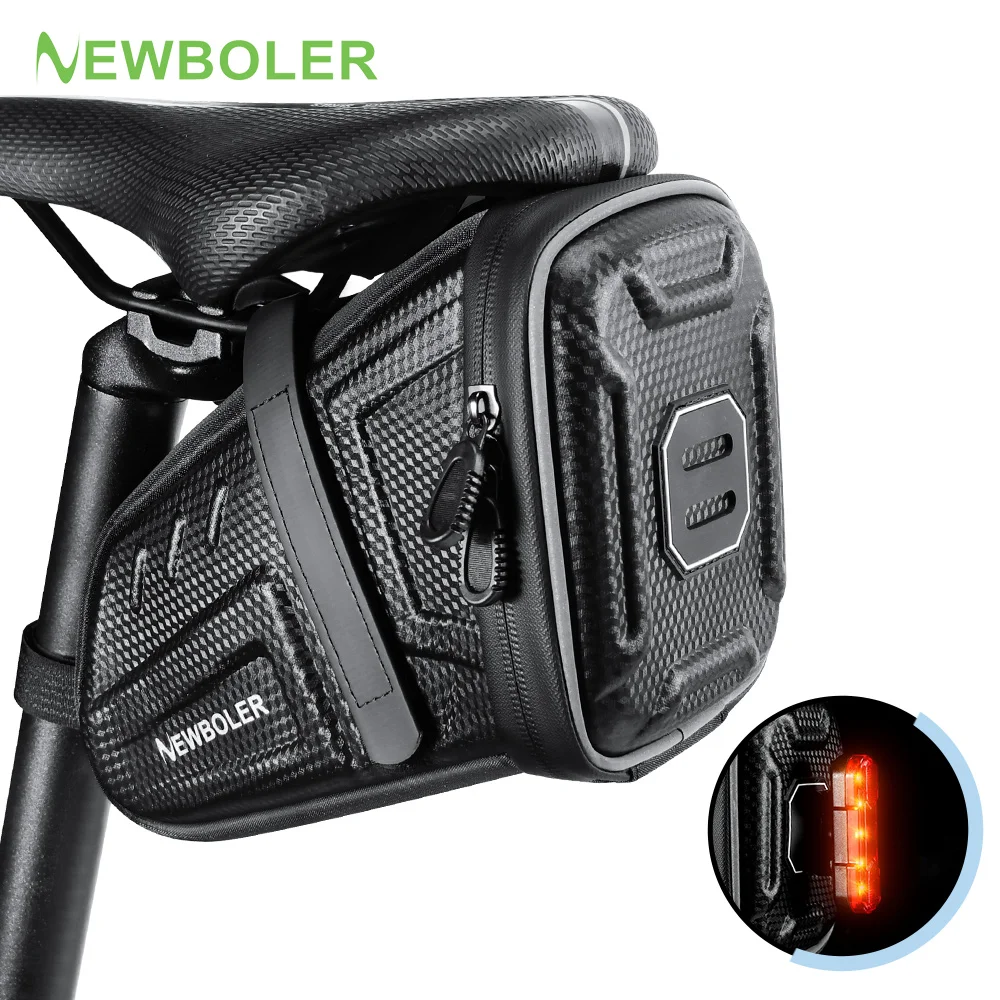 Waterproof Bicycle Saddle Bag MTB Road Bike Saddlebags Reflective Striped Bicycle Tool Holder Bag MTB Accessories