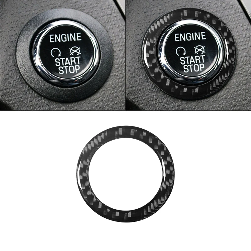 

Carbon Fiber Sticker For Ford Fiesta 2011 2012 2013 2014 2015 Ignition Device Trim Strip Car Interior Decorative Accessorie