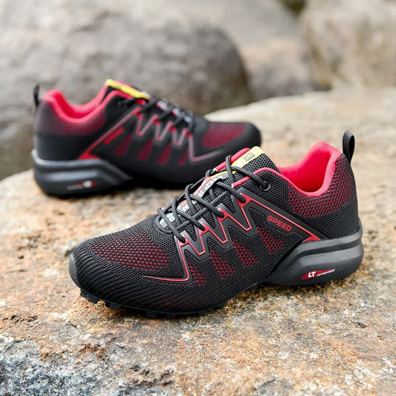 Men Outdoor Hiking Trekking Shoes Climbing Shoes Mountain Outdoor Trainer Non-slip Hunting Tourism Male Comfy Sport Trail Soft diving shoes