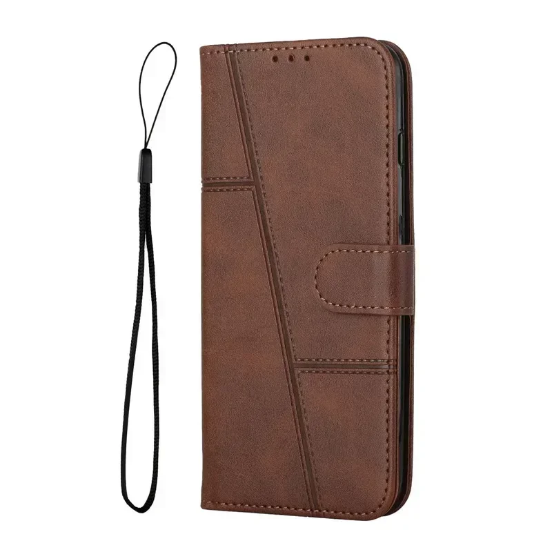 Leather Flip Wallet Phone Cover with Magnetic Stand Feature