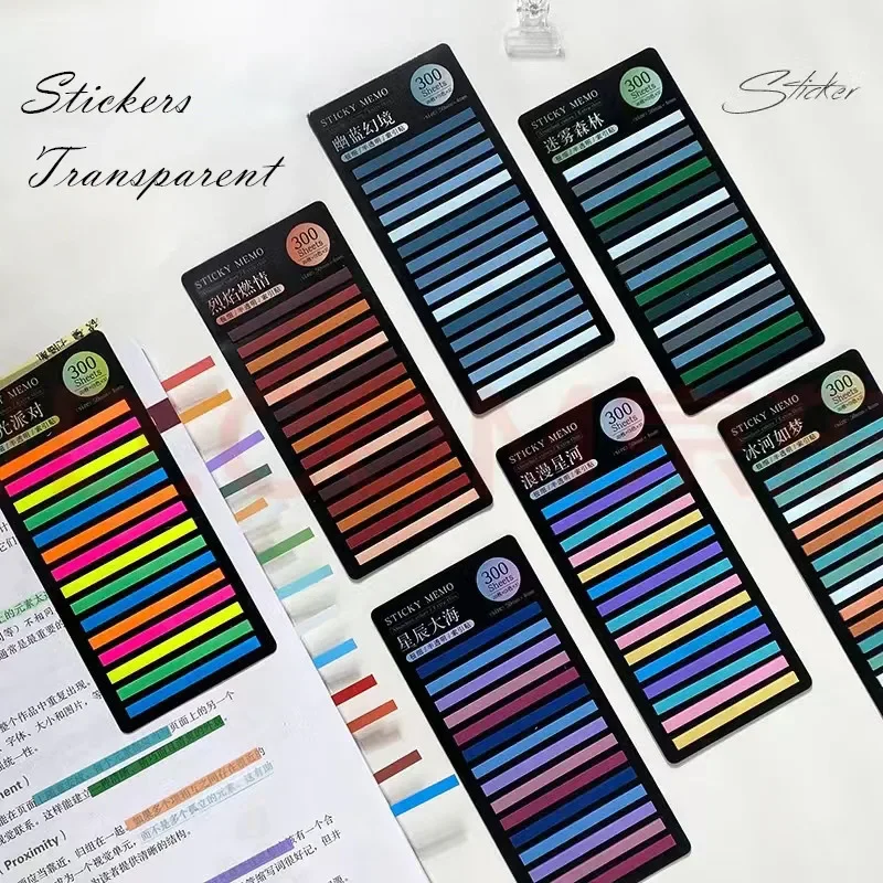 

Листы канцелярские бумажные липкие 300 школьная Закладка указательный блокнот заметки цветная наклейка канцелярские принадлежности Kawaii Memo Rainbow