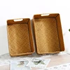 Natural Large Woven Seagrass Basket Of Straw Wicker For Home Table Fruit Bread Towels Small Kitchen Storage Container 5