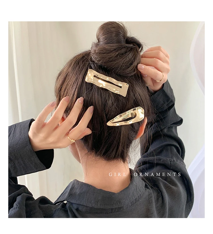 2022 neue Trendy Wellenförmige Metall Nahtlose Haarnadeln Frauen Mädchen Haar Clip Pin Barrettes Zubehör Haarspange Hairgrip Kopfschmuck Headwear – Detail 7