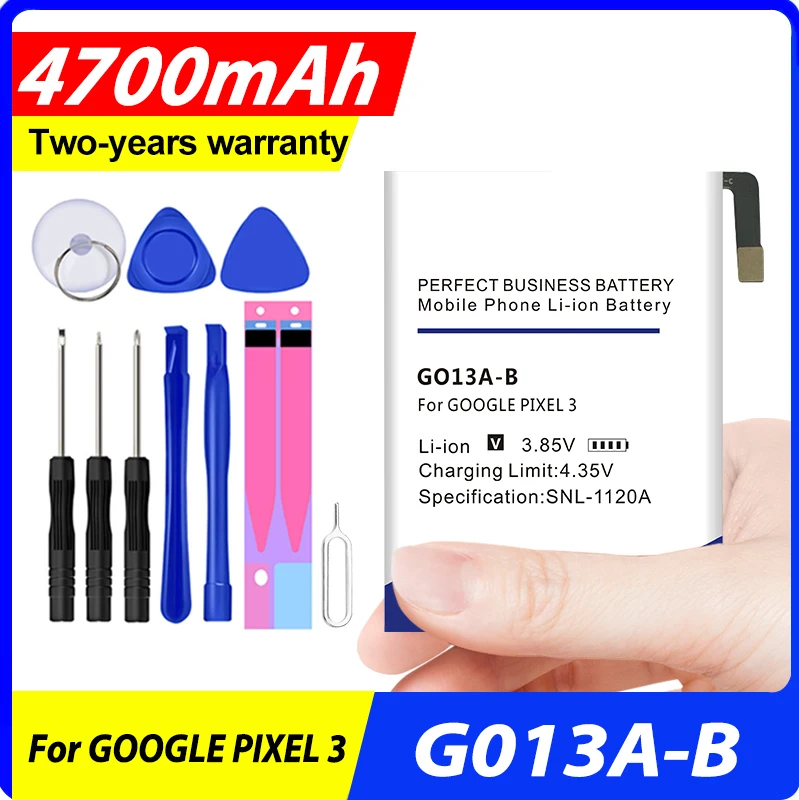 

2023 New High Quality 4700mAh G013A-B Battery For HTC GOOGLE PIXEL 3 G013B G013A Batteries Give Away Tools