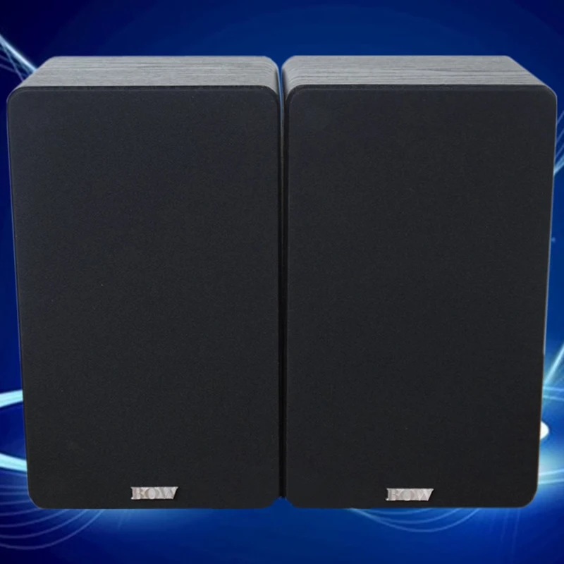 6.5 Inch 4ohm Bookshelf Speaker Two-Way HiFi Passive Speaker Fever Wooden Surround Home Theater Sound Box KTV audio speakers