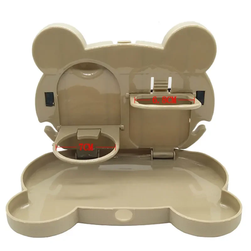 Baby Dinner Plate for Car Accessorie Feeding Food Tableware Cartoon Bear Children Dishes Eating Dinnerware Kids Anti-fall Dishes baby tableware set divided dinner plate