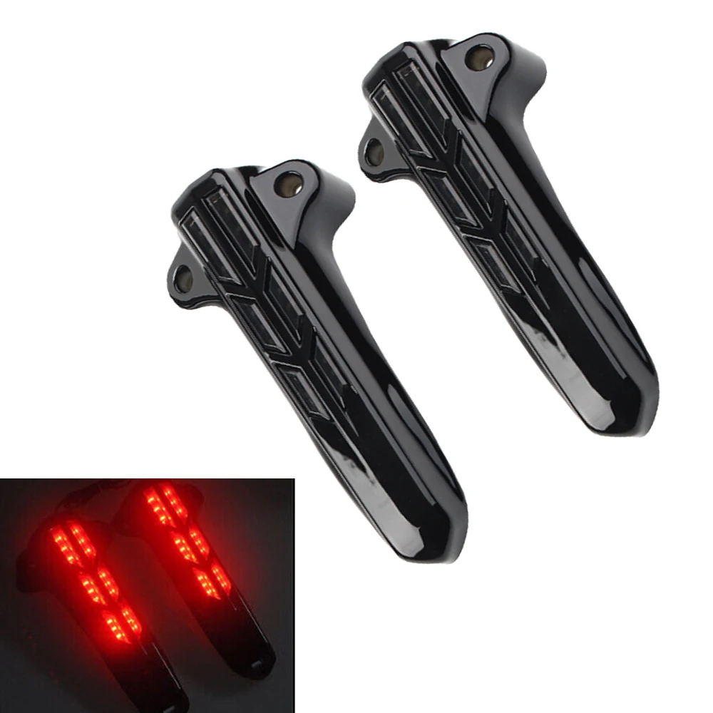 

2PCS New Motorcycle Front Fork Light Fit for Harley Davidson Touring Electra Glide Front Lower Fork Leg Led Light