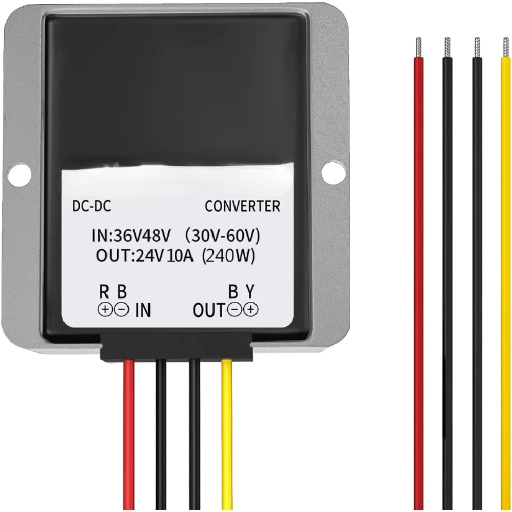 Dc 36v 48v Step Down To 24v 10a Power Converter Voltage Reducer