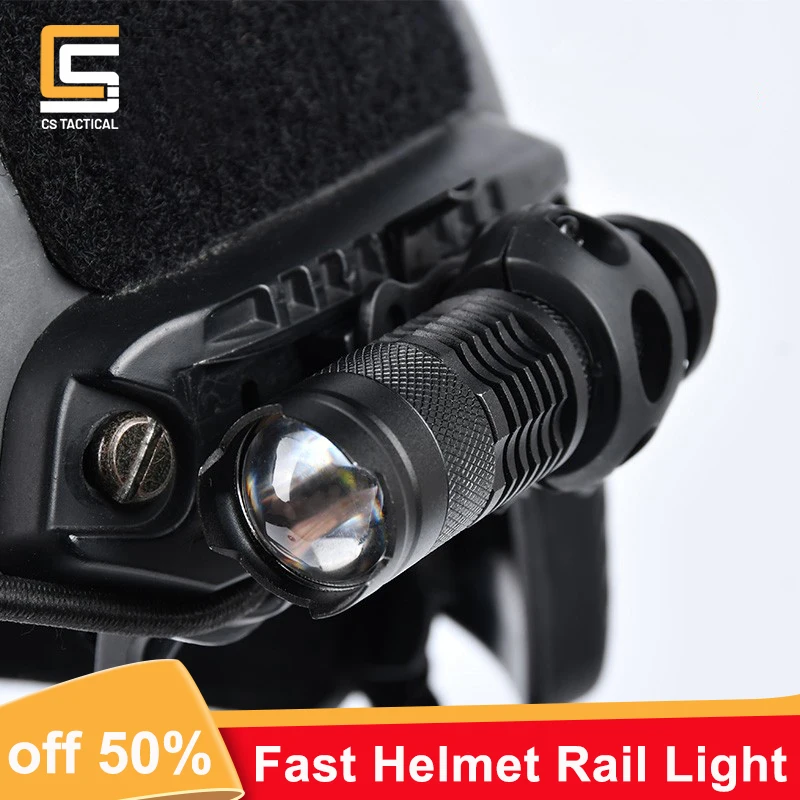 Tactical Military Fast Helmet Light WADSN Tactical Flashlight AIrsoft