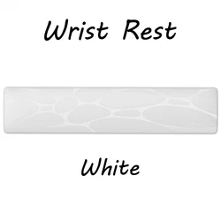 Ergonomic Soft Cushion Wrist Rest - Non - Slip Base for Comfortable Typing and Gaming Sessions (White)