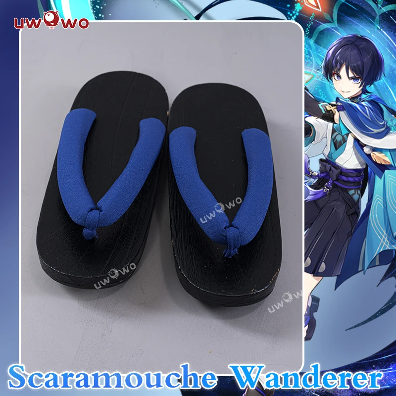 

In Stock UWOWO Scaramouche Wanderer Cosplay Shoes Slappers Game Genshin Impact Cosplay Halloween Costumes Clog Suit Footwear