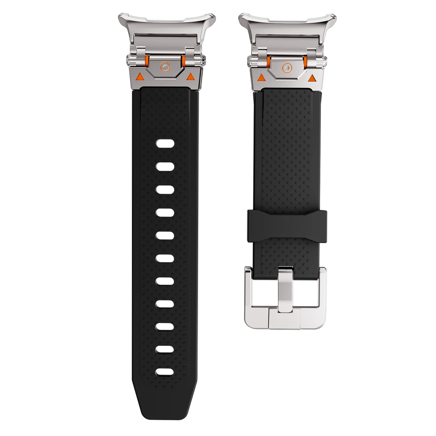 Premium No Gaps Silicone Strap for Sports Watches - Soft Rubber Wristband Bracelet