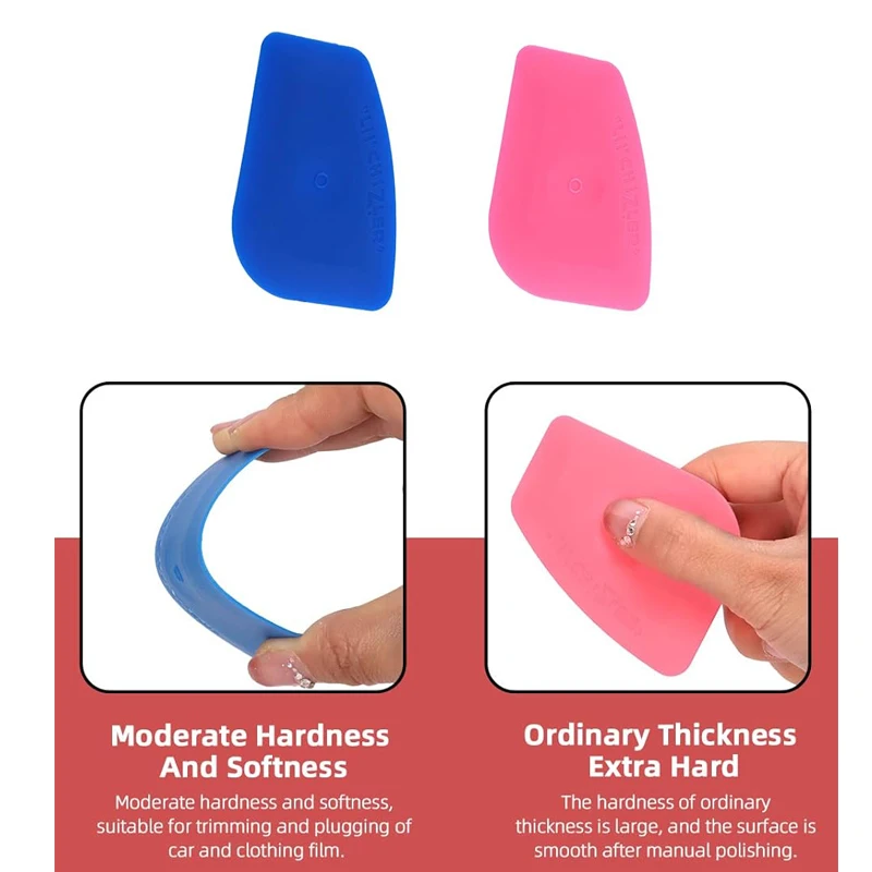 Vinyl Label Scraping Tool Window Tint Squeegee 10Pcs