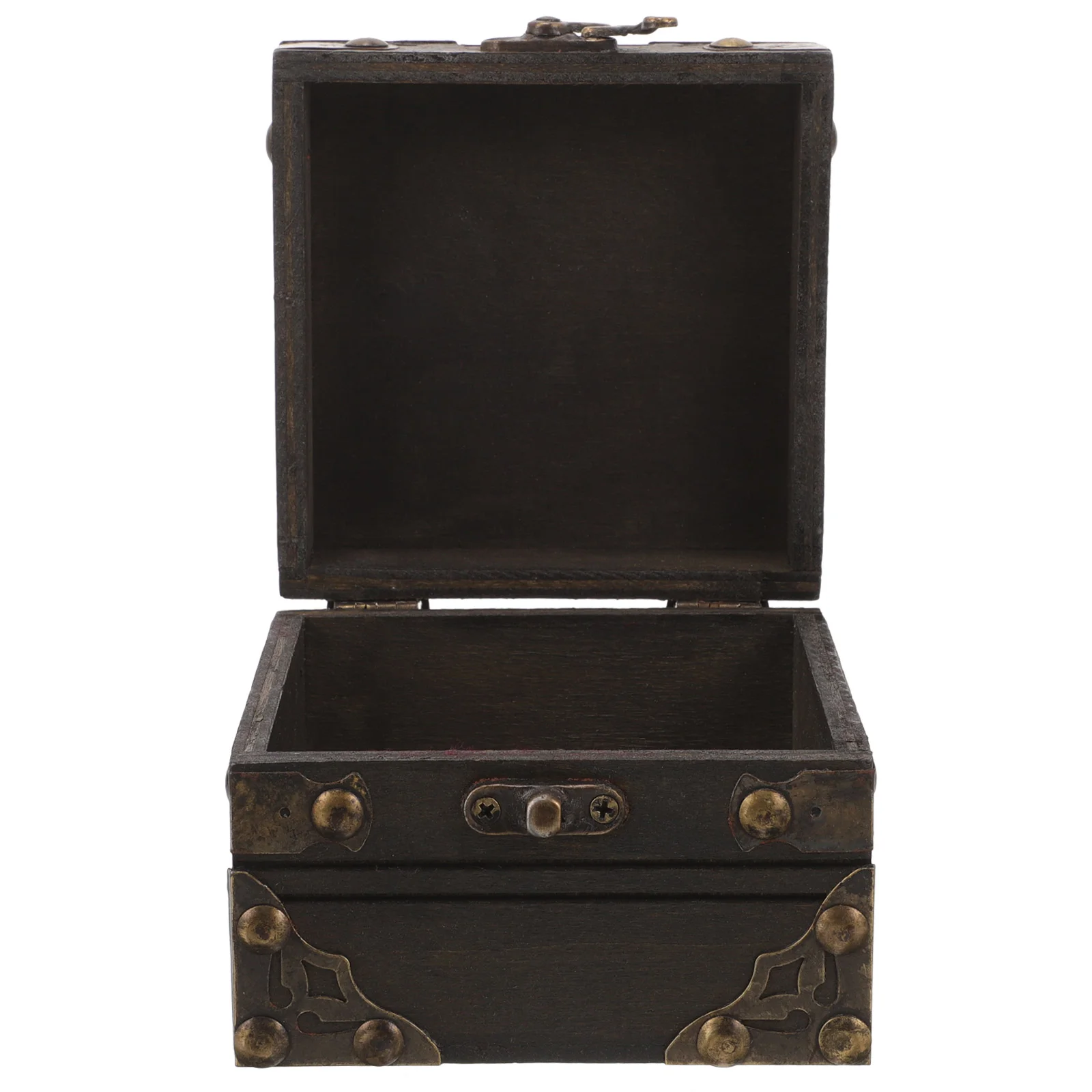 

Vintage Storage Box Traveling Jewelry Case Retro for Girls Wooden Earring