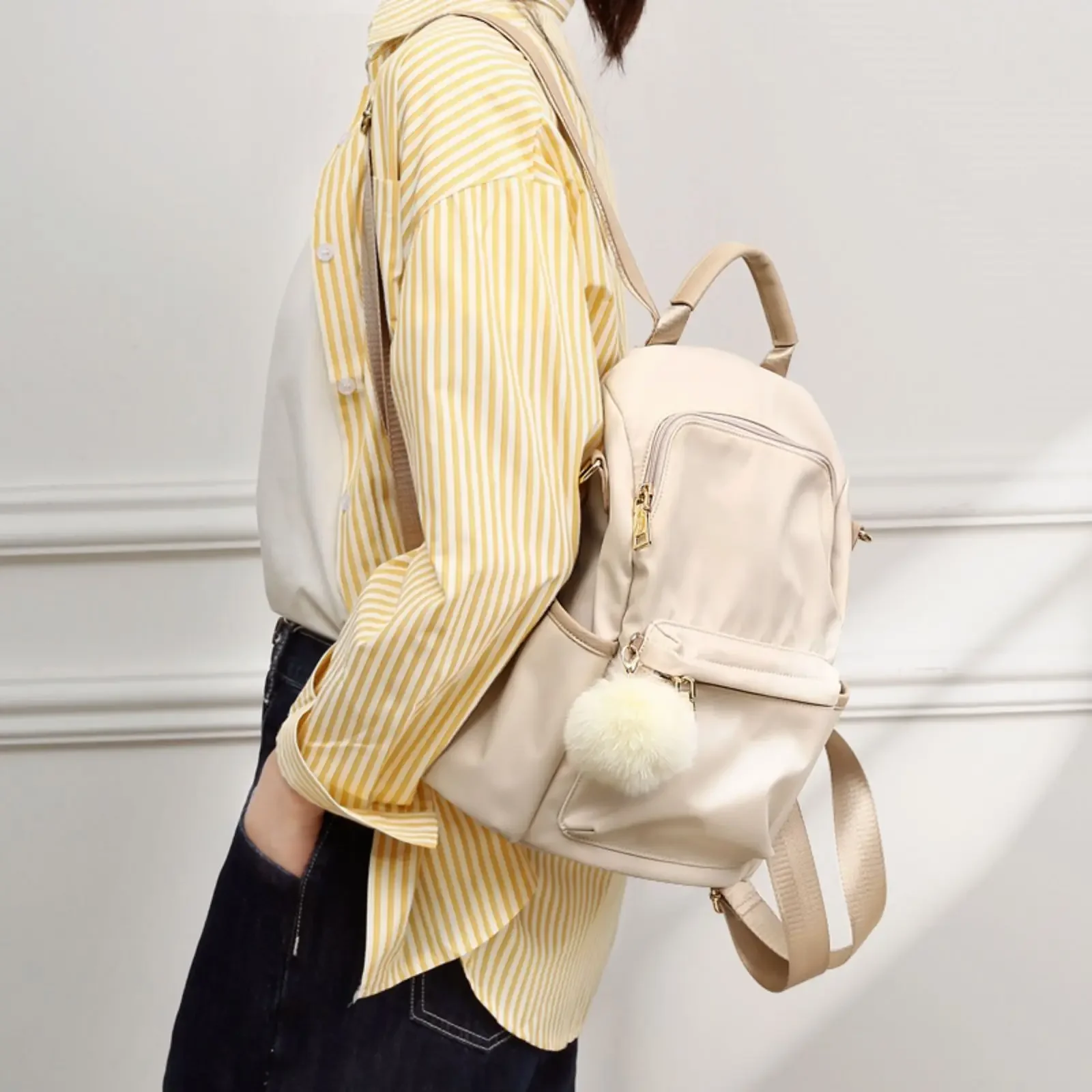 TOUTOU Shoulder Bag for Woman Luxury  Fashion 2024 Oxford Travel Backpacks Casual Soft Solid Large Capacity for Teenagers Girl