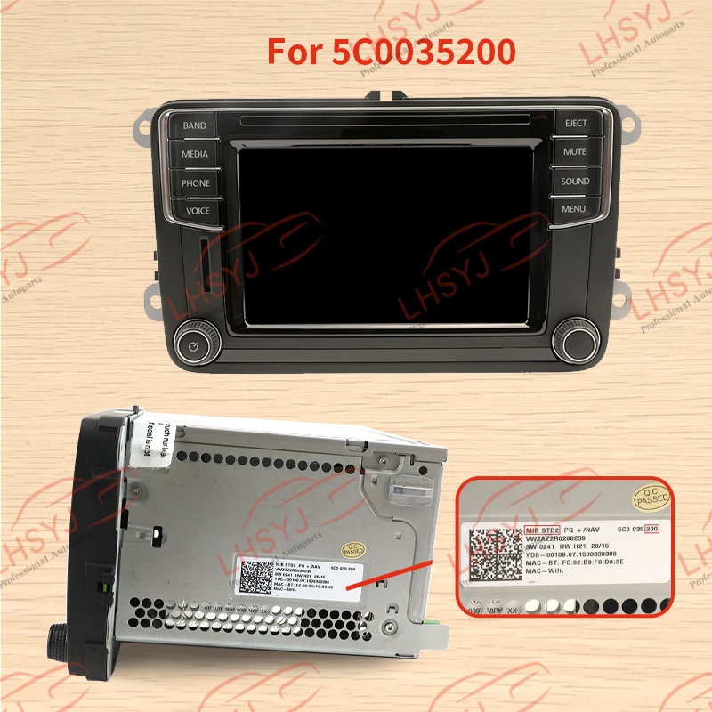 Car Multimedia Player Car Radio Multimedia Touch Screen 6.5'' for Car Glass Screen MIB STD2 682 200 TDO-WVGA0633F00039 WVGA0633F00045 Parts