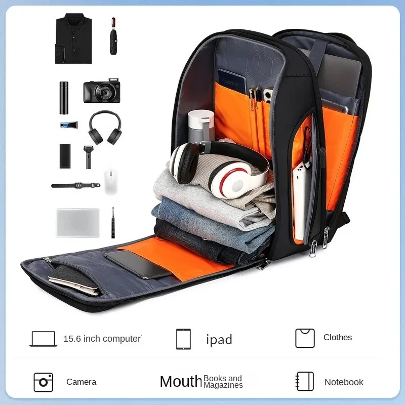 Multi functional Business Bag Waterproof Lockable Anti-theft Breathable Backpack USB Charging Large Capacity Travel Bag 6