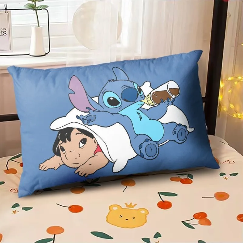 Lilo and Stitch pillowcase children student sleeping pillowcase sofa cushion cover bedroom room home decoration children gift 3