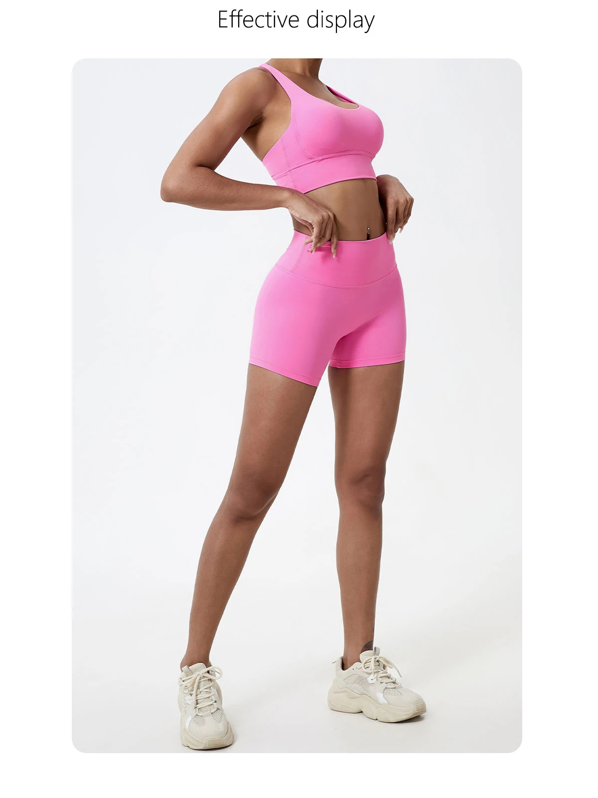 Description Picture 2 of itemHigher Quality Push Up Sports Shorts Women High Waist Yoga Shorts Soften Gym Leggings Women Workout Cycling Shorts Yoga Clothing