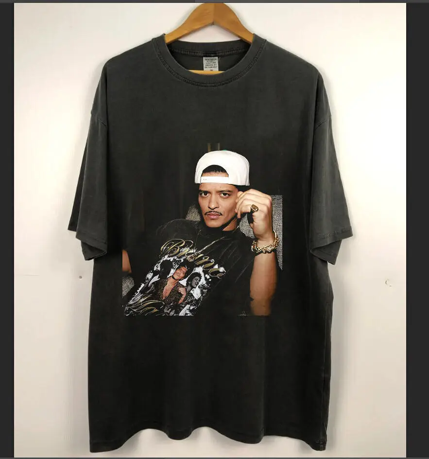 Maglietta Musicale Bruno Mars, Maglietta Da Concerto Bruno Mars 2023 S-3Xl
