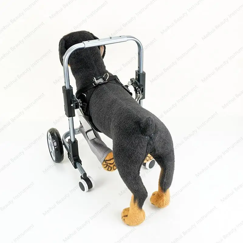 Andador para perros ancianos con silla de ruedas para las extremidades delanteras