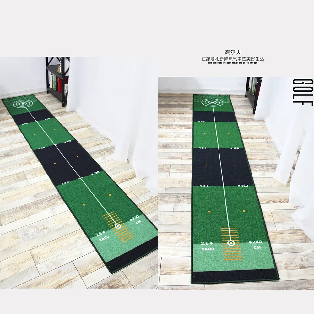 50x300cm Golf Putting Green Training Mat Indoor Distance Maked Equipment for Home Office UseIndoor Mini Supplies Aids Practice