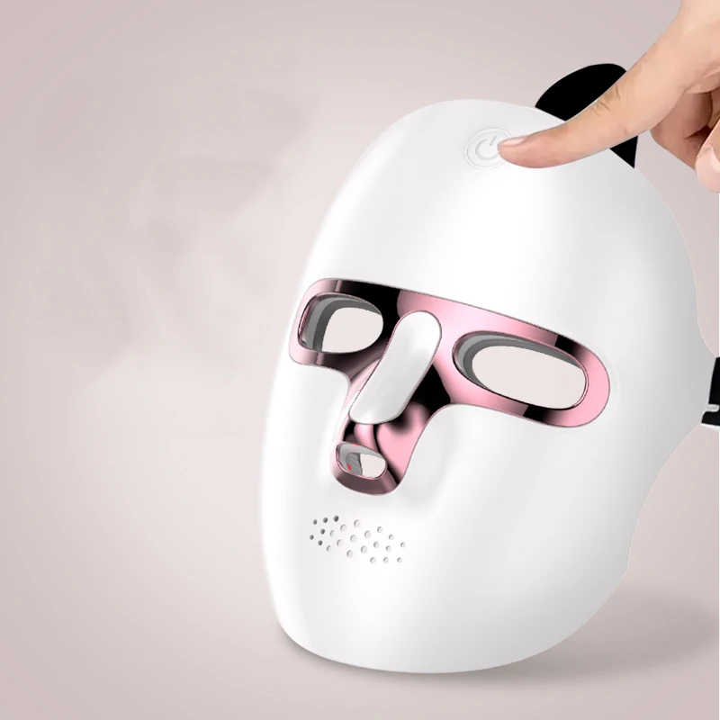 7 colors led facial mask photon therapy skin care for face acne reduction led face neck mask