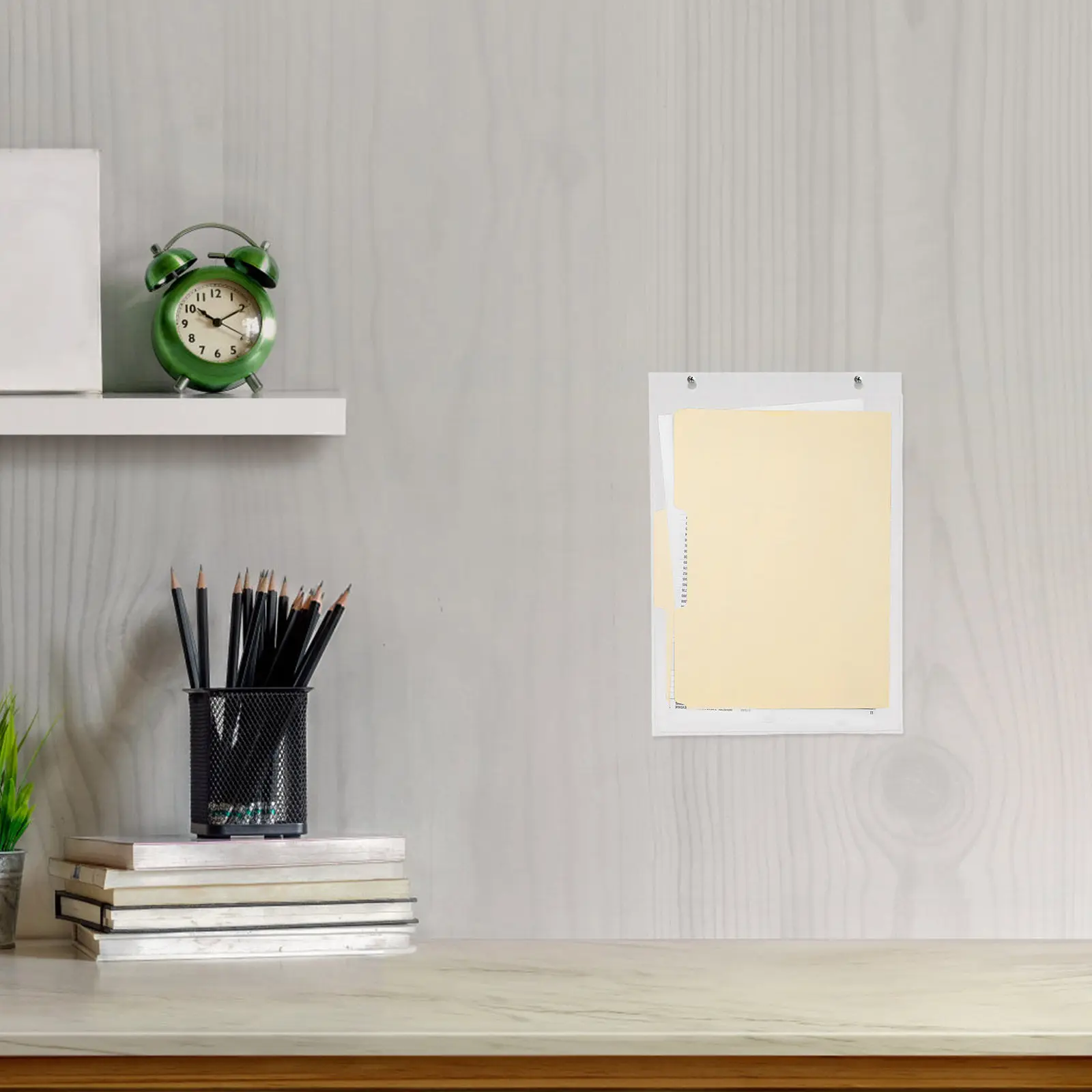 A4 잡지, 브로셔, 사무용 전단지용 투명 아크릴 벽걸이 파일 정리대 - 소매점 및 현대적인 문학물품 전시용 세련된 디자인