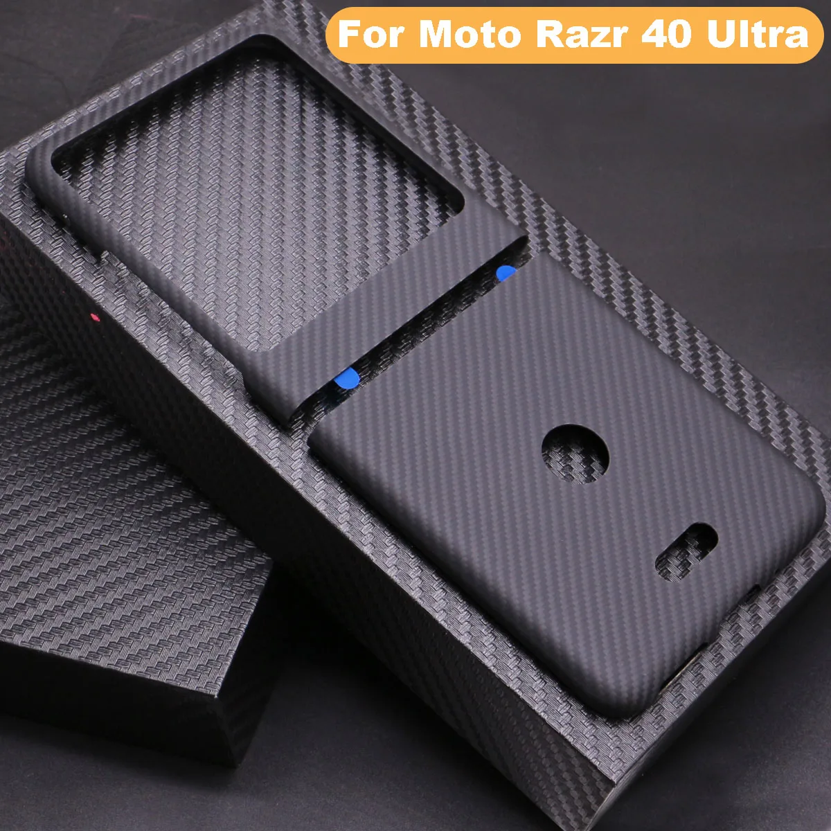 Coque Hülle Für Motorola Razr 50 - Carbon Optik Mit Premium Schutz