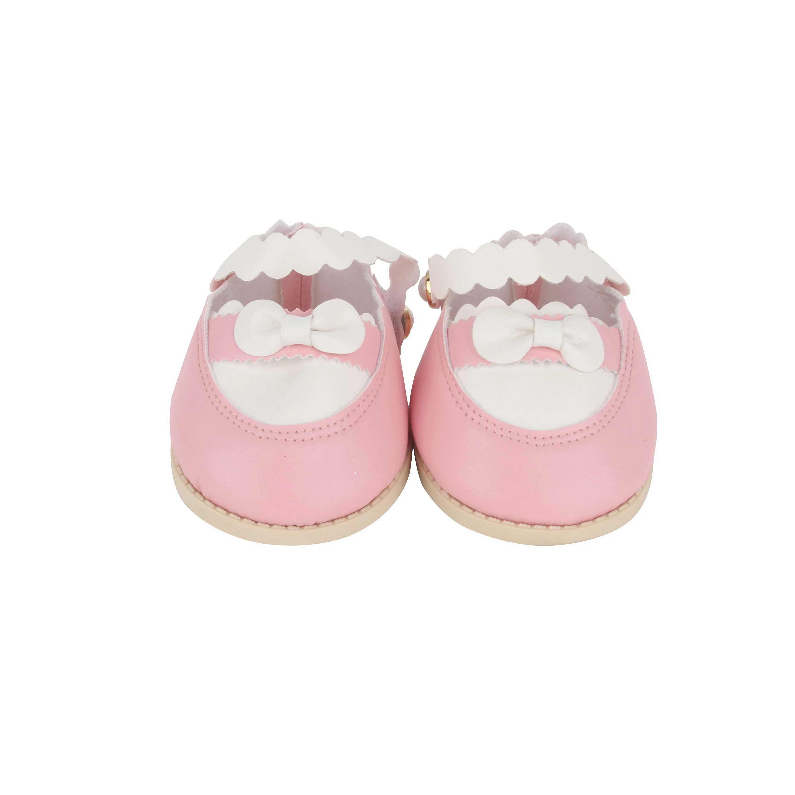 8.5cm Bow Princess Doll Shoes Pink Pu Leather Cute Shoes For StellaLo Doll 1/3 BJD Toy Bear Plush Toys' Shoes Accessories