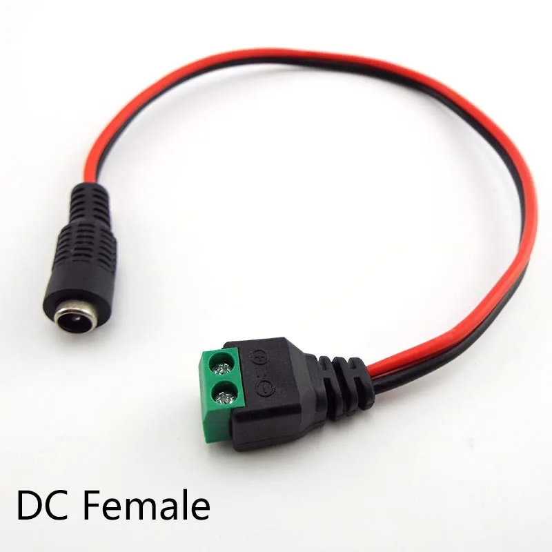 12V DC 암수 플러그 케이블 와이어, 5.5x2.1mm DC 플러그 커넥터 어댑터 연장 케이블 와이어 라인, LED 라이트 스트립 CCTV 카메라용