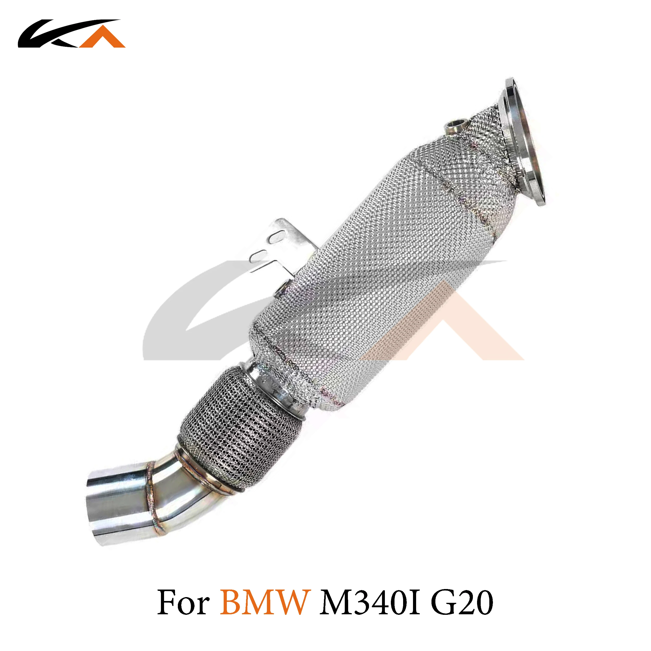 KA 튜닝 다운파이프 배기 스테인레스 스틸 헤더, BMW M340i G20 B58 3.0T 퍼포먼스, 자동차 부품 열 차폐 촉매