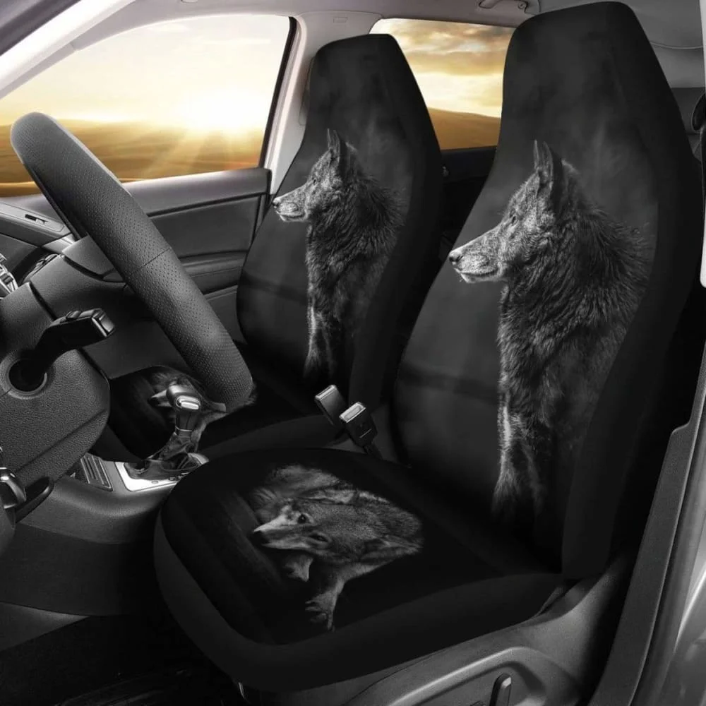 

Чехлы на сиденья автомобиля Black Wolf Amazing 200904, комплект чехлов на передние сиденья