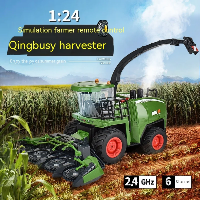 

Electric Remote Control Harvester Agricultural Tractor Engineering Vehicle Farm Transport Vehicle Model Car Children'S Gift Toy