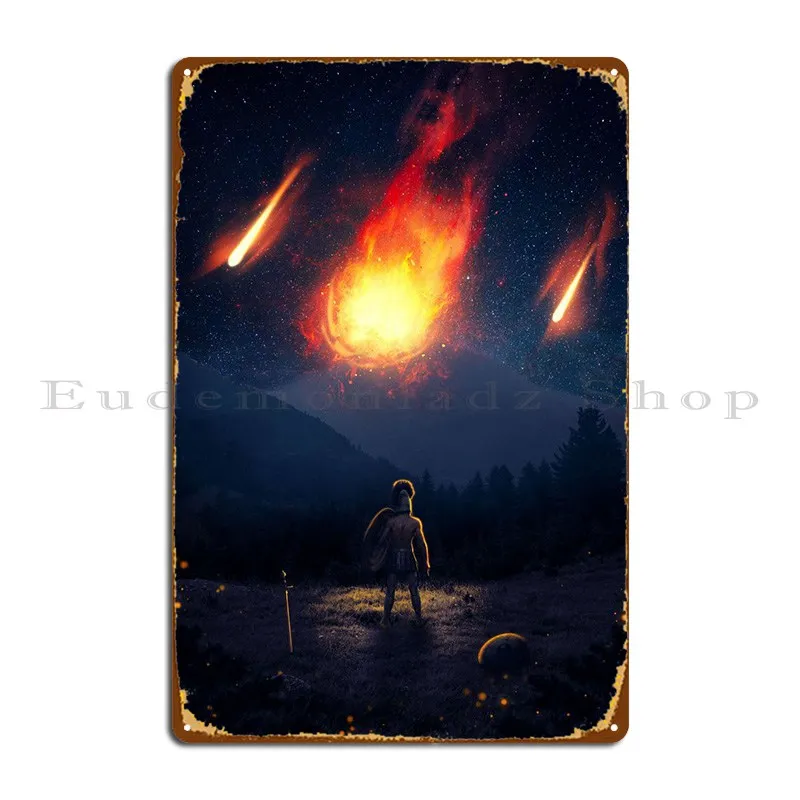 Comet Pericolo Metal Poster Metal Sign Personalizzato Cinema Cinema Club Tin Sign Poster