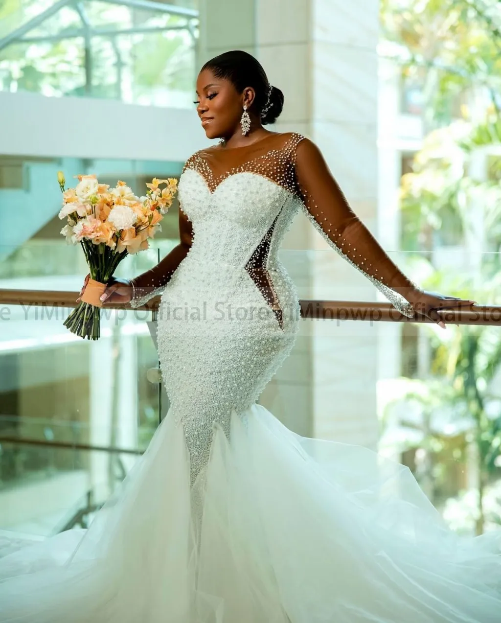 chinese dress ladies African print prom/wedding dress African print long mermaid dress.   K.D.Kollections Store