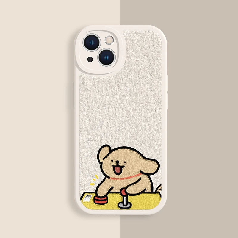 Korean Maltese Phone Case For Lovers Couples for Samsung Galaxy 24 23 22 21 Plus Ultra FE A73 A72 A71 A52 A51 A32 Mobile Case
