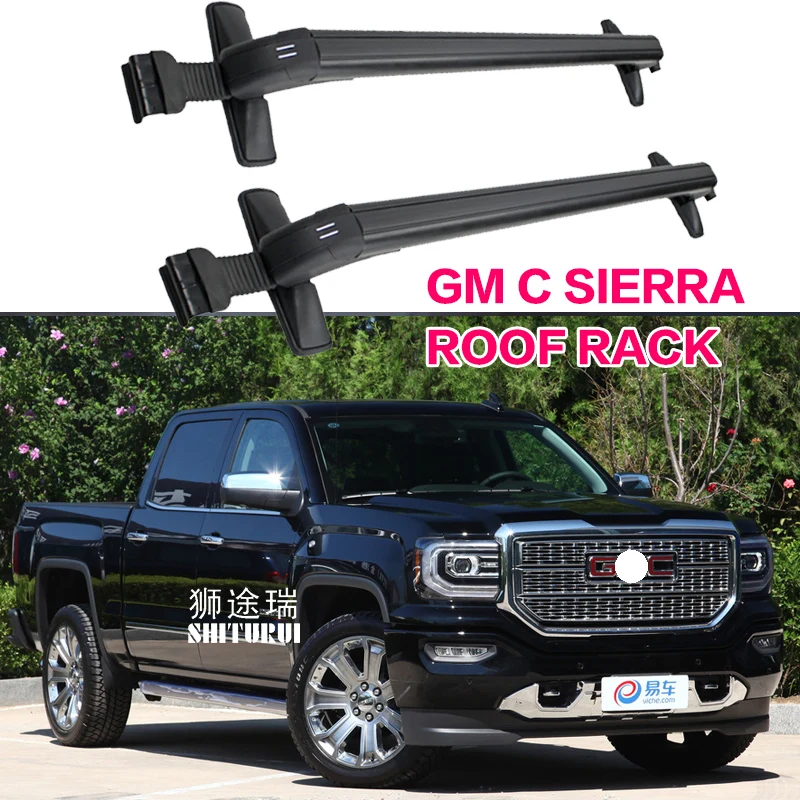 FOR GMC SIERRA 14 18 Heavy duty Bars with Locking Aluminum Alloy with