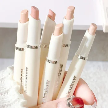 Heallor Concealer Cream Pencil Moisturising Waterproof Full Cover Dark Eye Circles Pimple Marks Double Head Foundation Concealer - Thumbnail 3