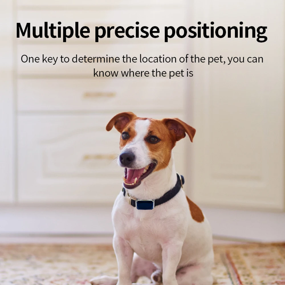Smart Pet Locator Collar Mini GPS AGPS LBS Wifi Real-time Tracking Collar Waterproof IP67 Dog Cat Find Device Bell Rings Locator