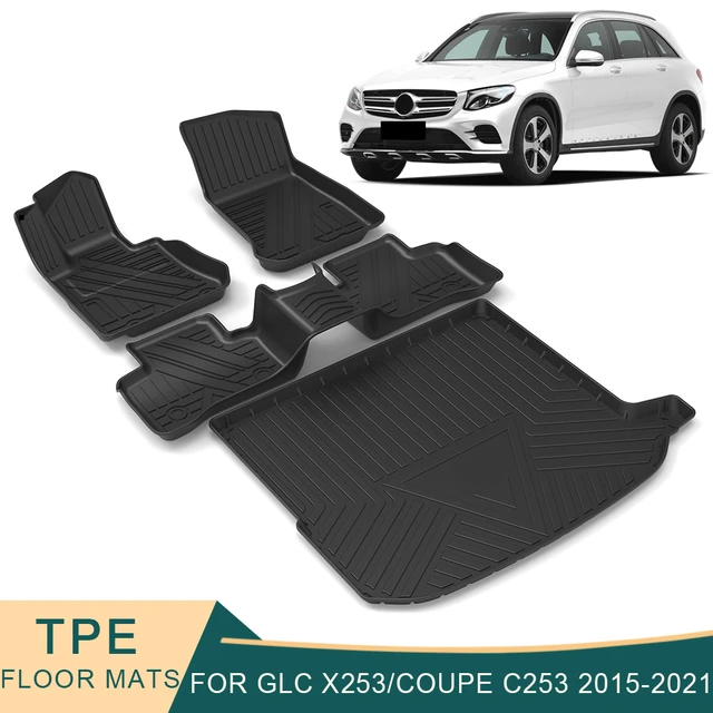 Anti-Slip Gate Slot Mat Rubber for Mercedes Benz GLC X253 Accessories GLC  200 250 300 220d 250d 43 63 Coupe AMG 2016 2017 2018 - AliExpress