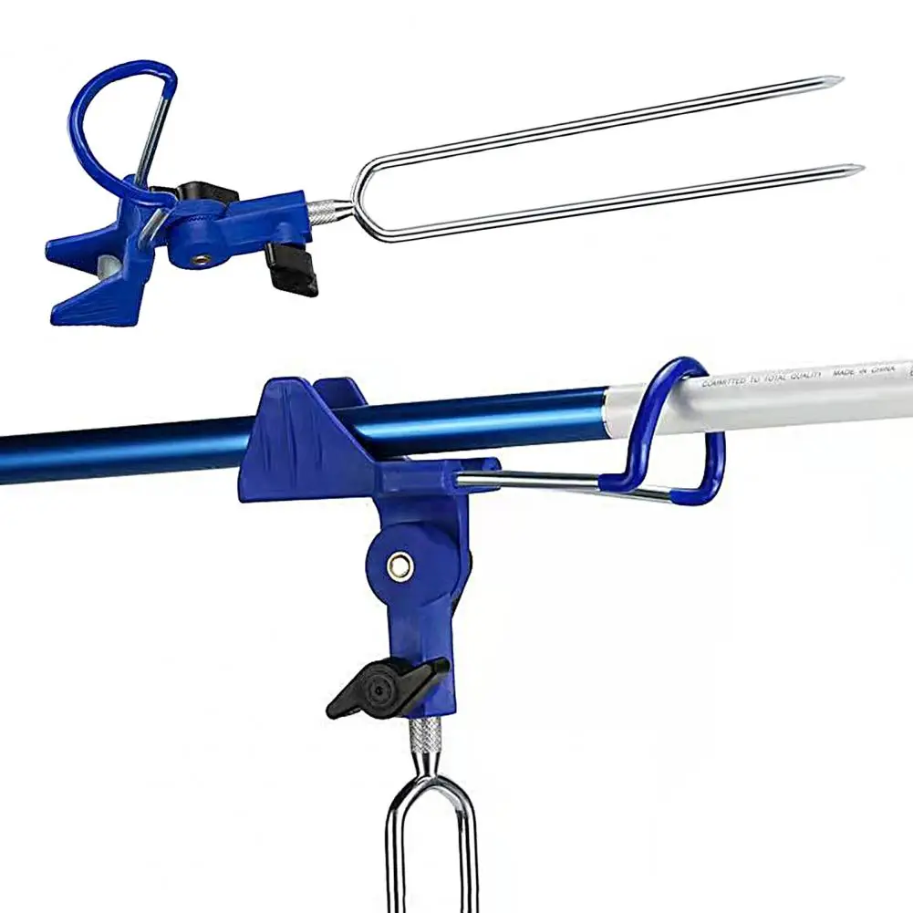 

Universal Corrosion Resistant Fishing Rod Holder 360 Degrees Adjustable Long Fishing Hand Rod Ground Rack Pole Fixing