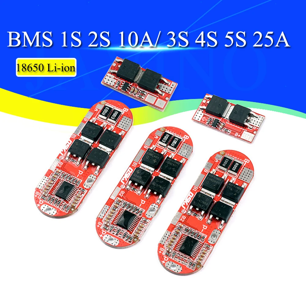 

Bms 1s 2s 10a 3s 4s 5s 25a Bms 18650 Li-ion Lipo Lithium Battery Protection Circuit Board Module Pcb Pcm 18650 Lipo Bms Charger