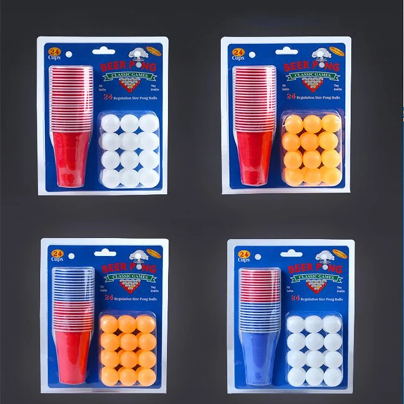 Generic 1 Set Of 24 Pcs Disposable Cup Plastic Cup Beer Pong Game