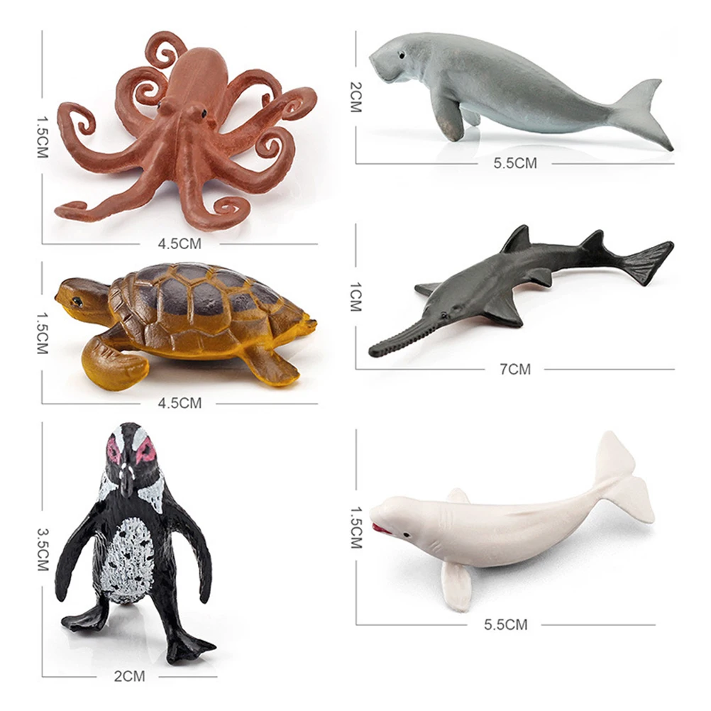 Zerodis Figurina Pesce Realistica: Modello Oceano In Plastica, Giocattolo Educativo E Decorazione Desktop, 24x12x4 Cm - 3