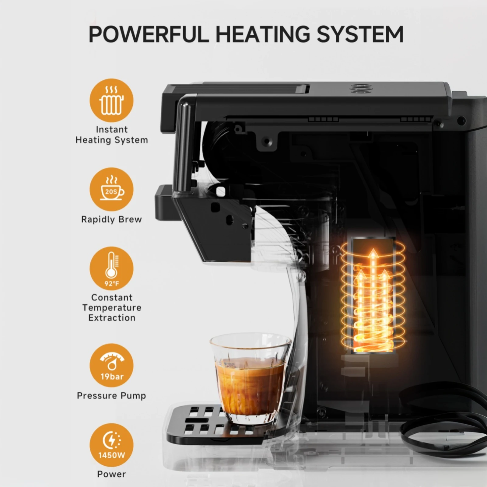 ماكينة قهوة اسبريسو 3 في 1