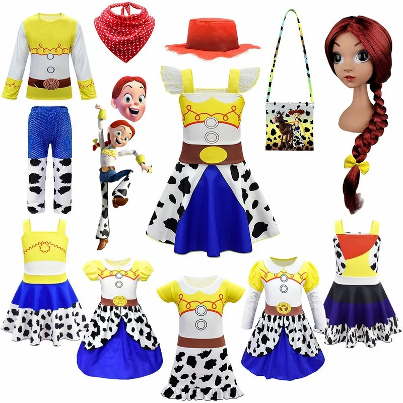 HalloweenToyStory4GirlJessieDressCartoon3DPrintedClothesBaby