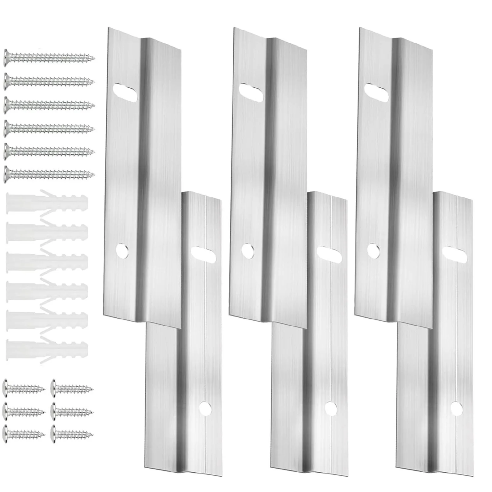 Wuno Shop 4 Pairs 12"-French Cleat Hanger Heavy Duty, French Cleat Picture Hanger Supports 60 - View #5
