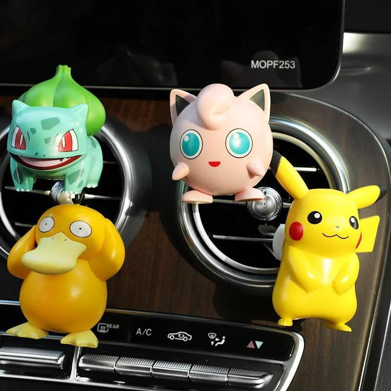 

[TAKARA TOMY] New Pokemon Pikachu Auto Perfume Aromatherapy Car Air Conditioning Outlet Cartoon Cute Decorations A22103003